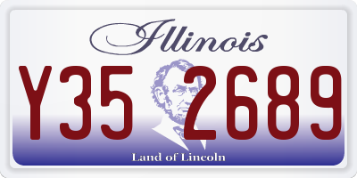 IL license plate Y352689