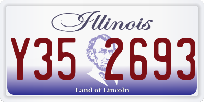 IL license plate Y352693