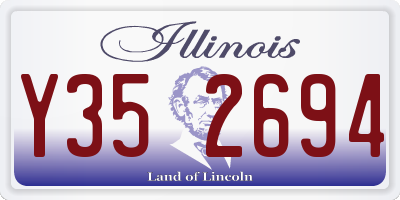 IL license plate Y352694
