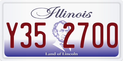 IL license plate Y352700