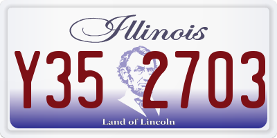 IL license plate Y352703