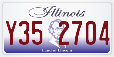 IL license plate Y352704