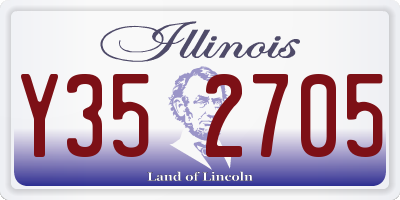 IL license plate Y352705