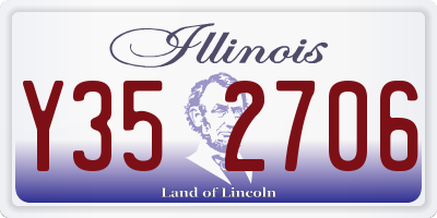 IL license plate Y352706