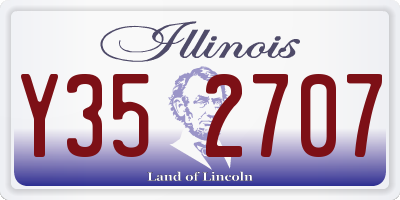 IL license plate Y352707
