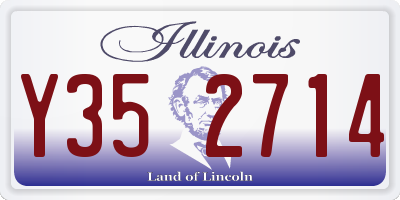 IL license plate Y352714