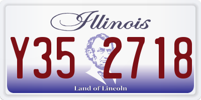 IL license plate Y352718