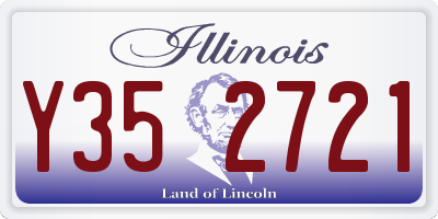 IL license plate Y352721