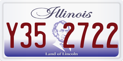 IL license plate Y352722
