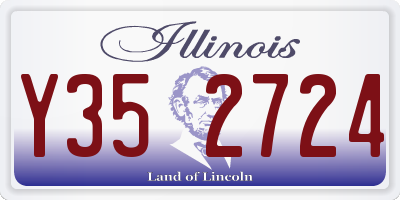 IL license plate Y352724