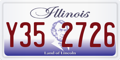 IL license plate Y352726