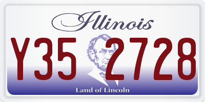 IL license plate Y352728