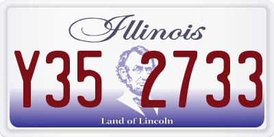 IL license plate Y352733