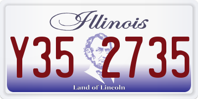 IL license plate Y352735
