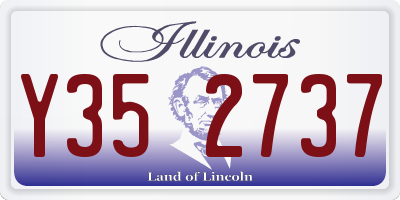 IL license plate Y352737