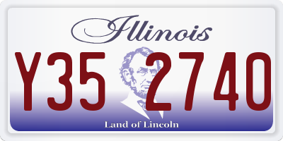 IL license plate Y352740