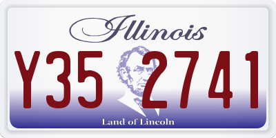 IL license plate Y352741