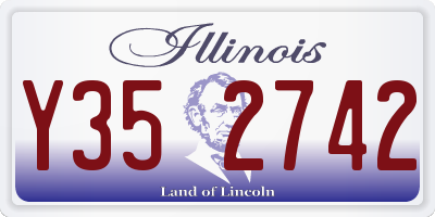 IL license plate Y352742