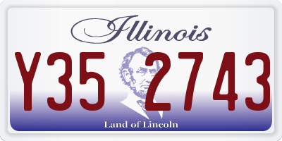 IL license plate Y352743