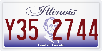 IL license plate Y352744