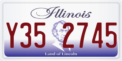IL license plate Y352745