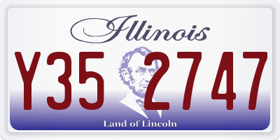 IL license plate Y352747