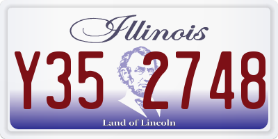 IL license plate Y352748