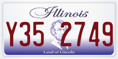 IL license plate Y352749
