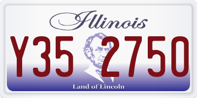 IL license plate Y352750