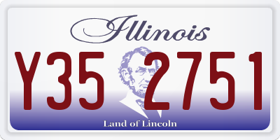 IL license plate Y352751