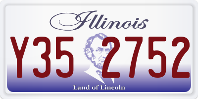 IL license plate Y352752
