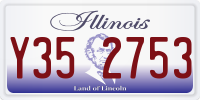 IL license plate Y352753