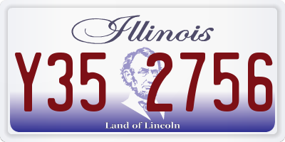 IL license plate Y352756