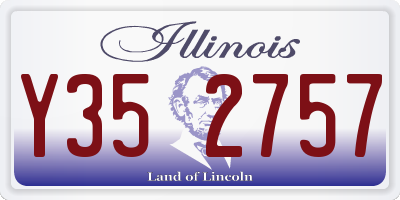IL license plate Y352757