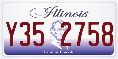 IL license plate Y352758