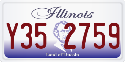 IL license plate Y352759