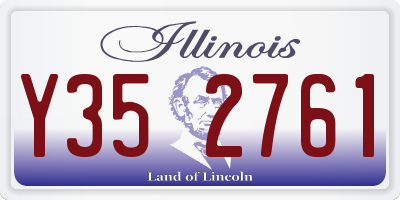 IL license plate Y352761