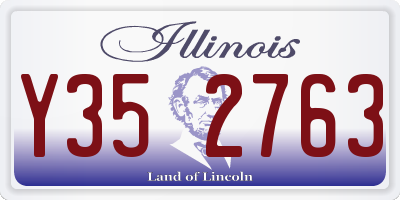 IL license plate Y352763