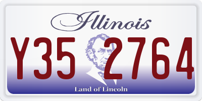 IL license plate Y352764