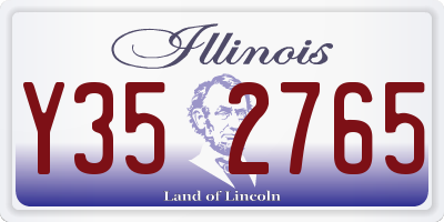IL license plate Y352765