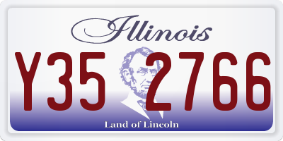 IL license plate Y352766
