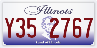 IL license plate Y352767