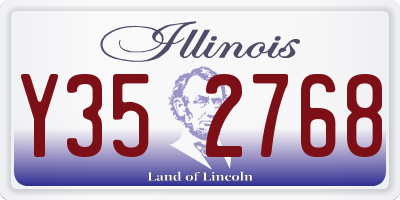 IL license plate Y352768