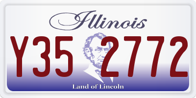 IL license plate Y352772