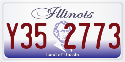 IL license plate Y352773