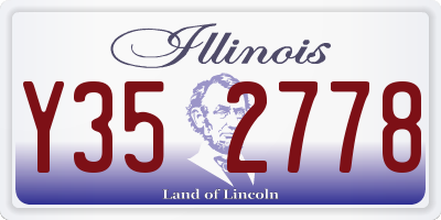IL license plate Y352778