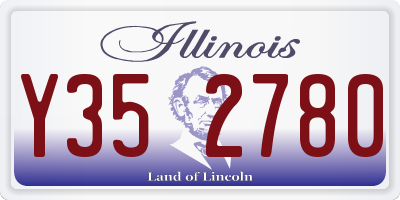 IL license plate Y352780