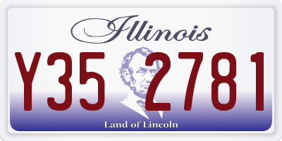 IL license plate Y352781