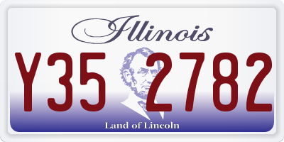 IL license plate Y352782