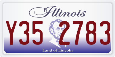IL license plate Y352783